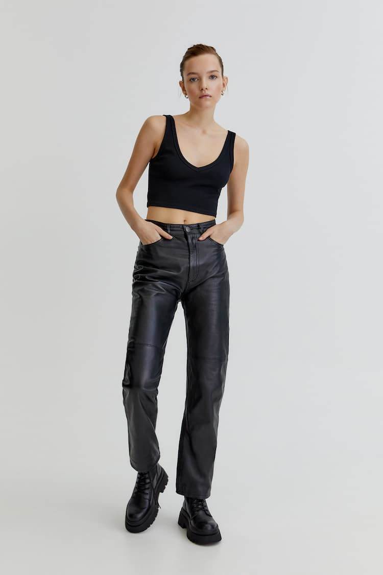 Pull&Bear kožne hlače