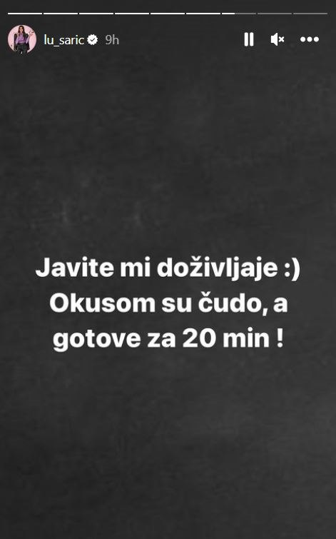 Lucija Šarić o kiflicama koje je ispekla