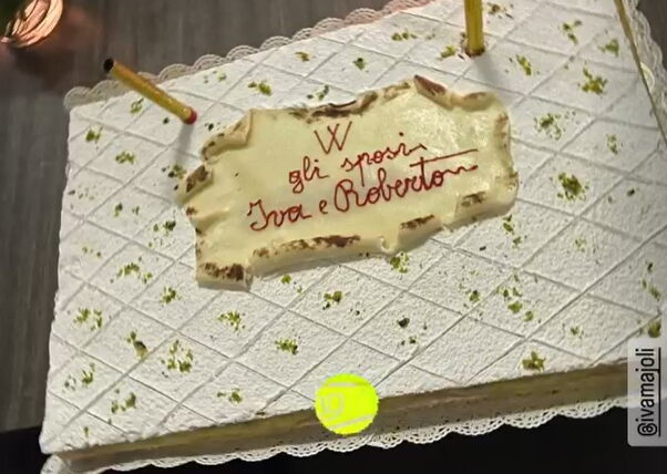 Torta na vjenčanju Ive Majoli