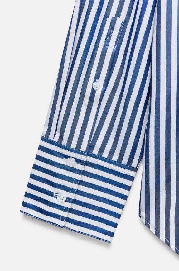 PRUGASTA KOŠULJA OD POPELINA/ ZARA/ 19,95 EUR