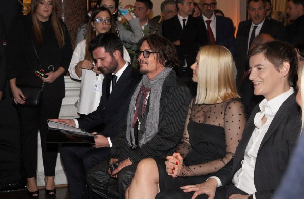 Johnny Depp, Milica Đurđić i Ana Brnabić