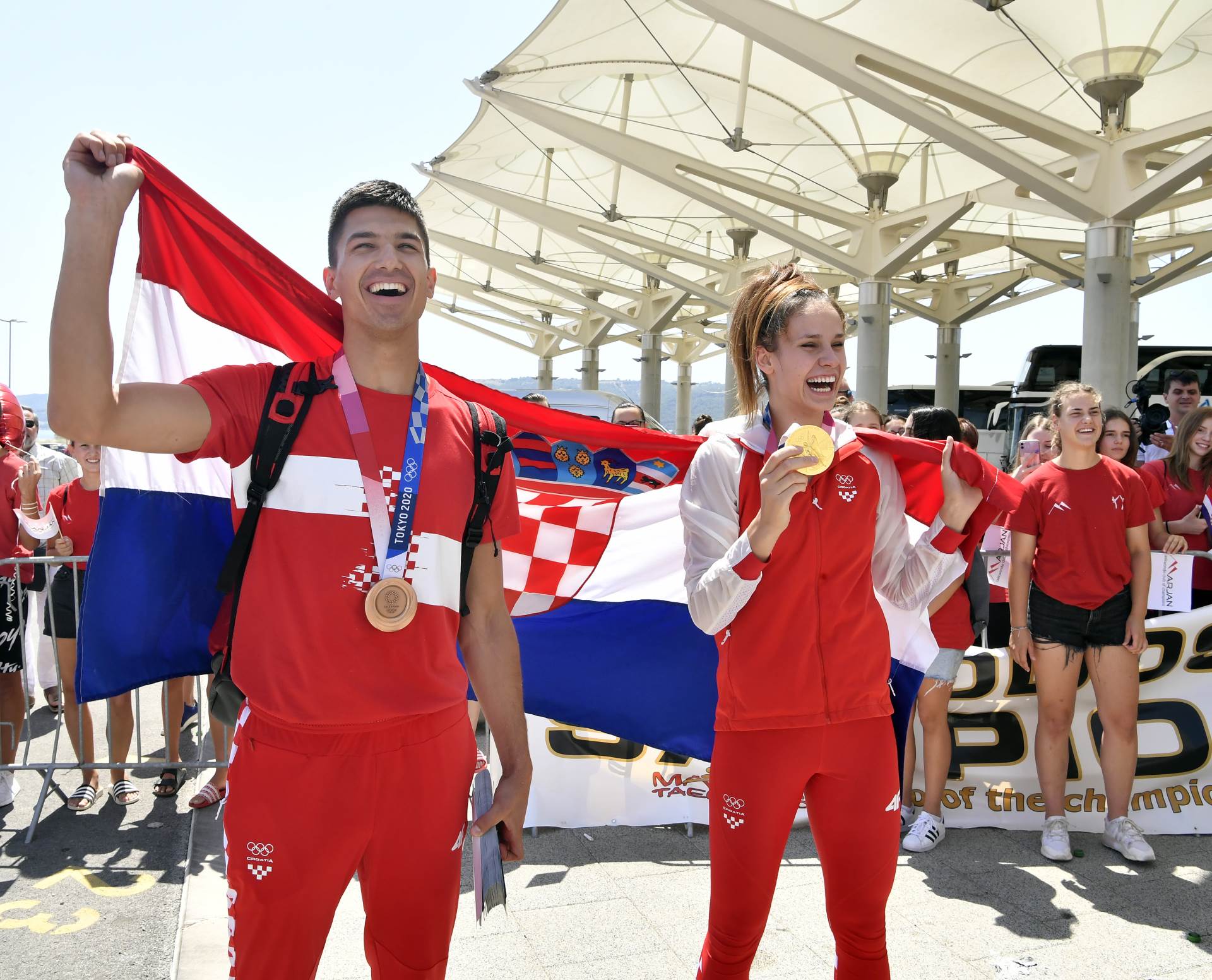 Doček Matee Jelić i Tonija Kanaeta