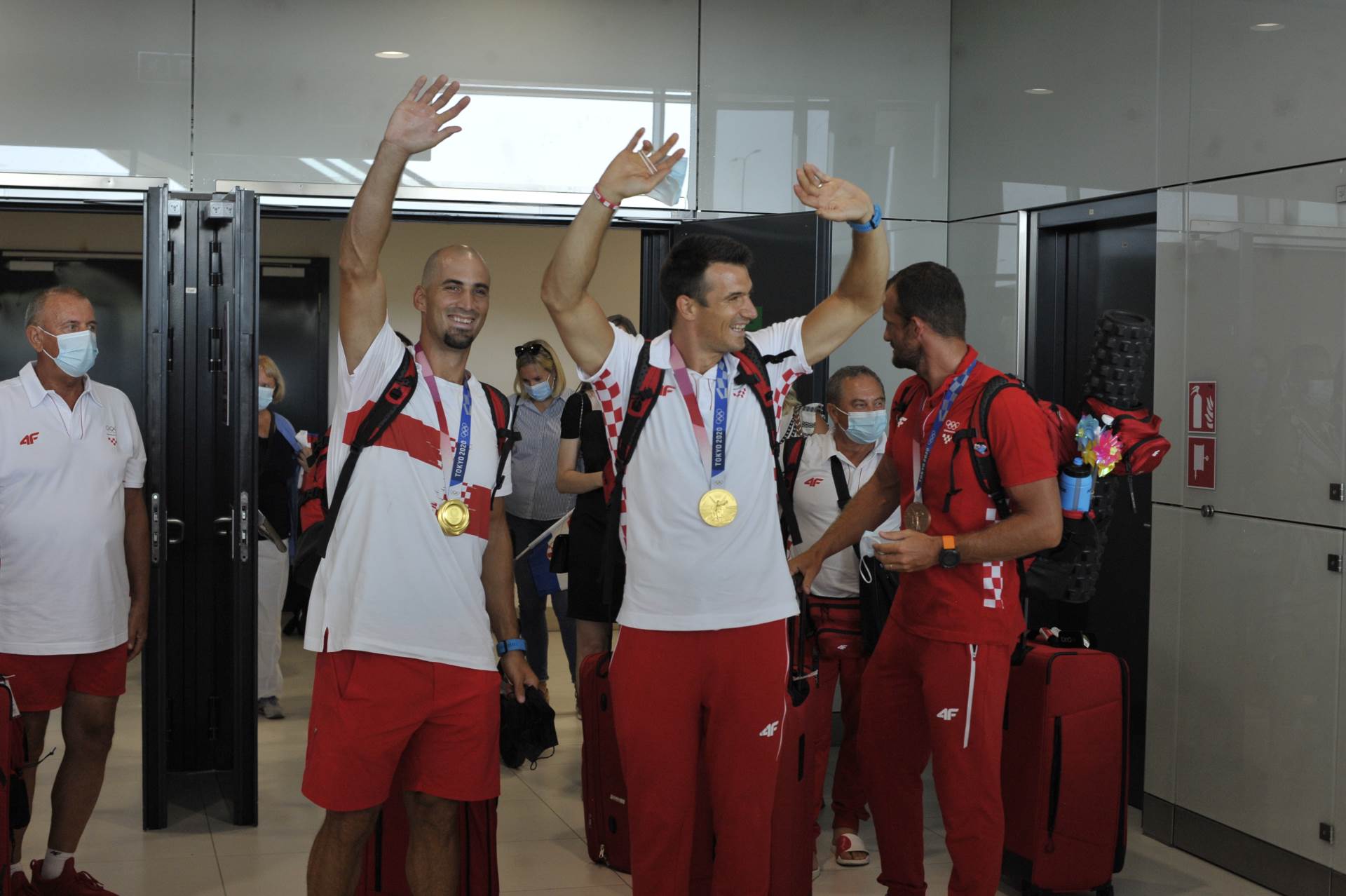 Doček Sinkovića i Damira Martina