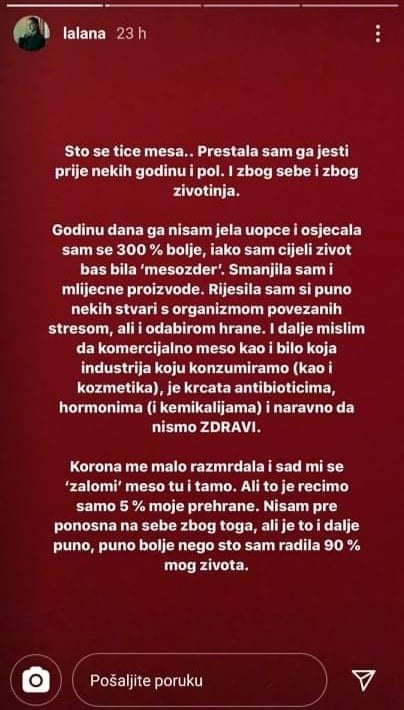 Lana otkrila čega se odrekla na godinu dana: 'Osjećala sam se bolje'