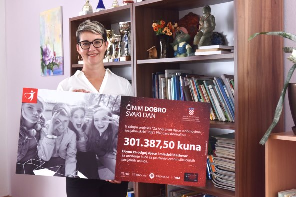 PBZ Grupa donirala oko 300.000 kuna Domu za odgoj djece i mladeži Karlovac