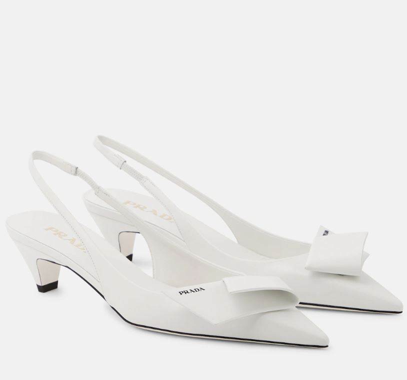 Modellerie leather slingback pumps, PRADA,
969 €