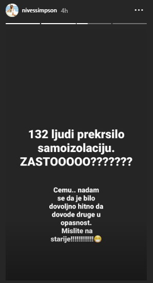 Nives Ivanišević ogorčena na neodgovorne Hrvate: 'Zašto?!!'