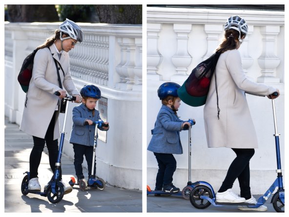 UMORNA, ALI SRETNA Pippa Middleton uhvaćena s obitelji u šetnji