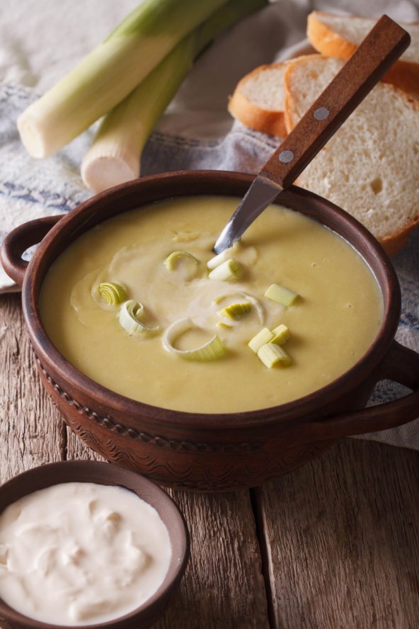 Vichyssoise, juha od krumpira i poriluka