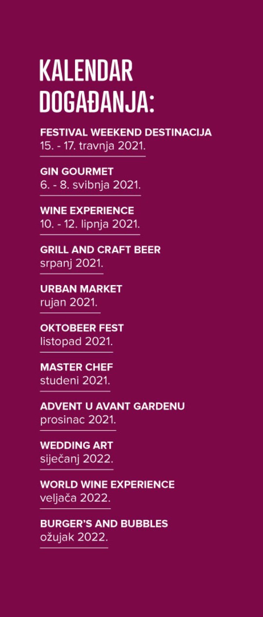 AVANT GARDEN The place where the urban story begins