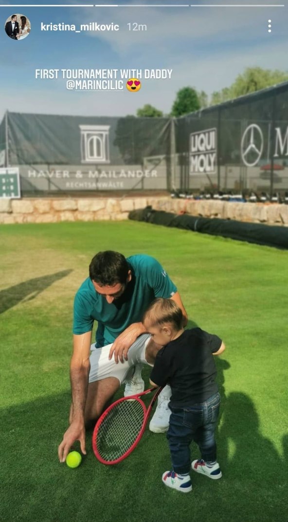 PRVI TURNIR S TATOM Marin Čilić raznježio fotografijom sa sinom