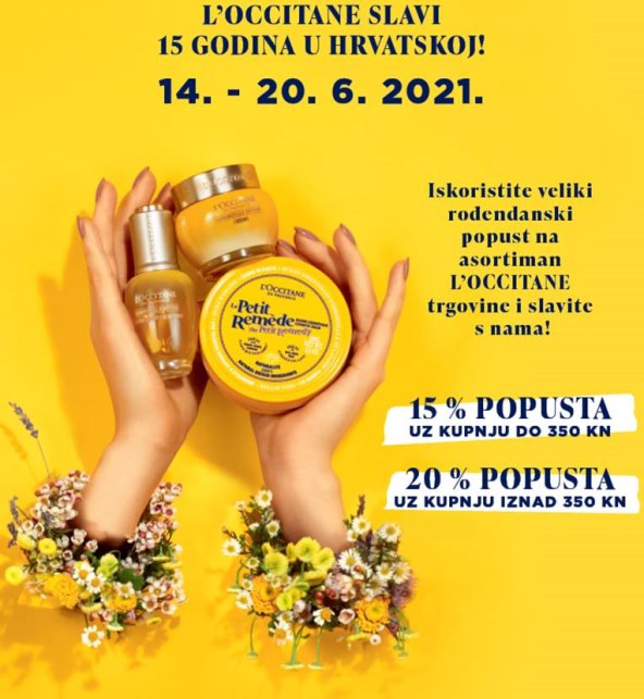 L’Occitane slavi 15 godina u Hrvatskoj i časti odličnim popustima