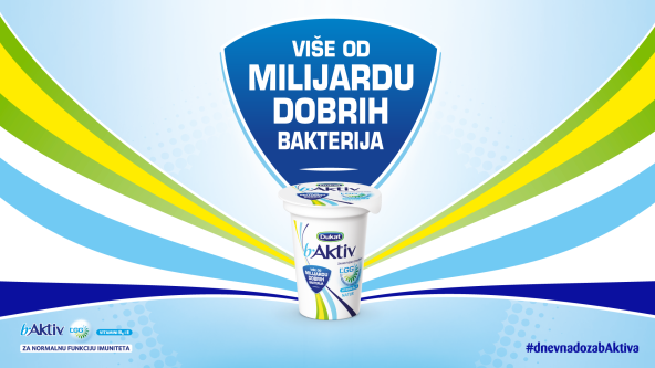 b.Aktiv LGG – jedini jogurt s više od milijardu dobrih bakterija