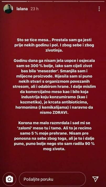 Lana otkrila čega se odrekla na godinu dana: 'Osjećala sam se bolje'