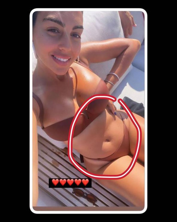 POZIRALA U BIKINIJU Georgina fotografijom započela šuškanja da je trudna