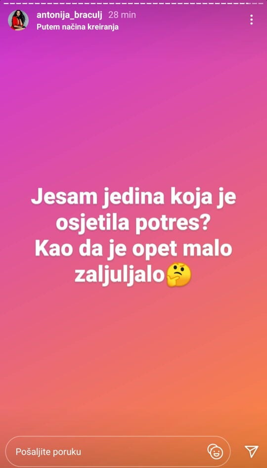 Poznati nakon novog jakog potresa: 'Isuse ne opet. Noge mi se tresu'