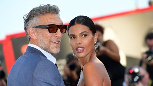 Vincent Cassel (54) and Tina Kunakey (24)