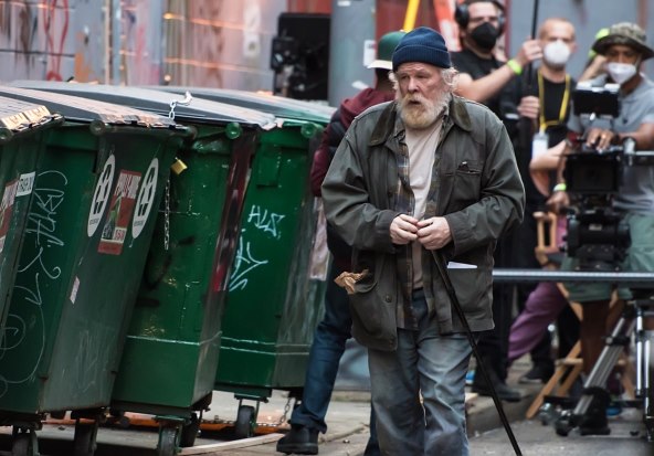 Nick Nolte na filmskom setu