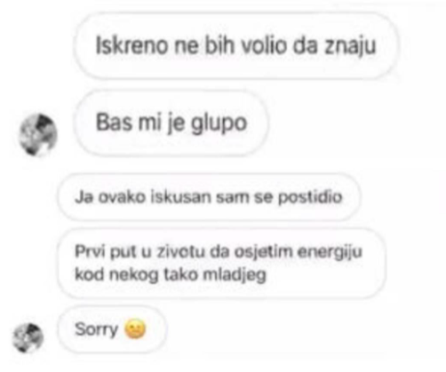 Screenshot razgovora Petre Divac i Niše Saveljića