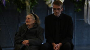 Filip Nola i Nena Nola na sprovodu Lukasa Nole