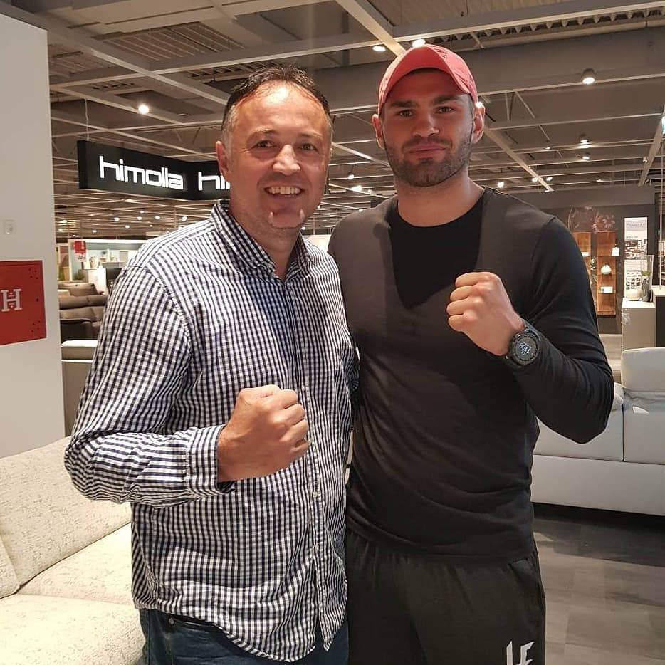 Slavko Goluža je pozirao s boksačem Filipom Hrgovićem.