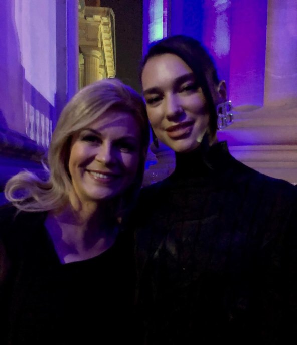 Kolinda Grabar Kitarović, Dua Lipa