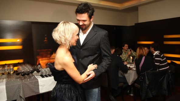 Danijela Martinović i Petar Grašo u restoranu