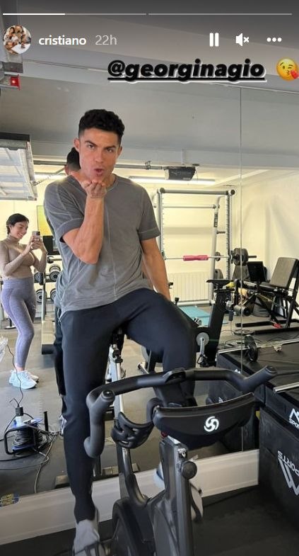 Cristiano Ronaldo šalje poljubac Georgini Rodriguez