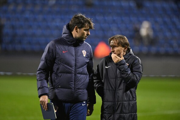 Vedran Ćorluka i Luka Modrić