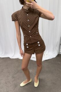 POLKA DOT POPLIN TOP/ ZARA/ 25.95 EUR