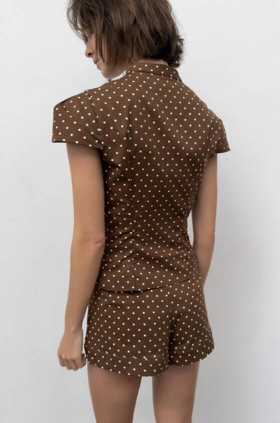 POLKA DOT POPLIN TOP/ ZARA/ 25.95 EUR