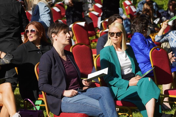 Ana Brnabić i Milica Đurđić