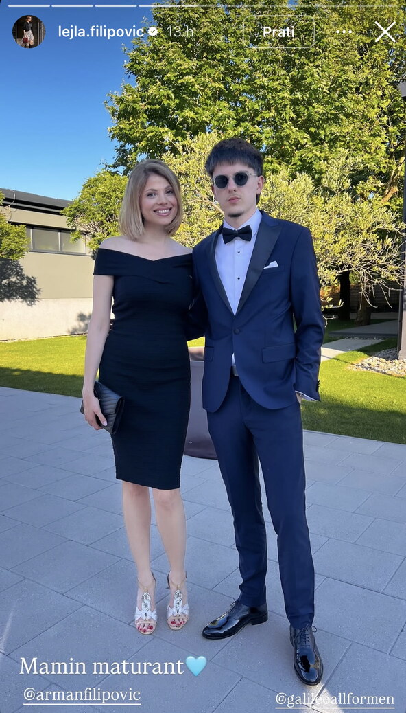 Lejla Filipović sa sinom Armanom