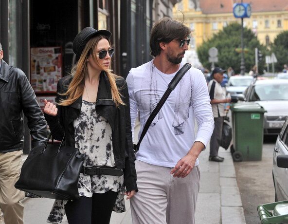 Goran Ivanišević i Tatjana Dragović