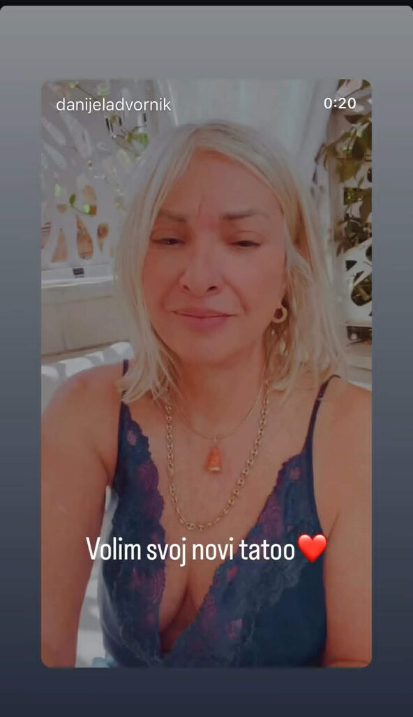 Danijela Dvornik pokazala novu tetovažu