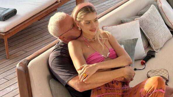 Lena Perminova i Alexander Lebedev