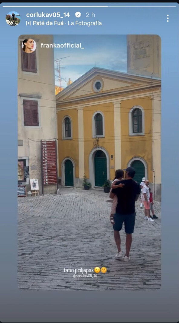 Vedran Ćorluka s kćerkicom Gretom