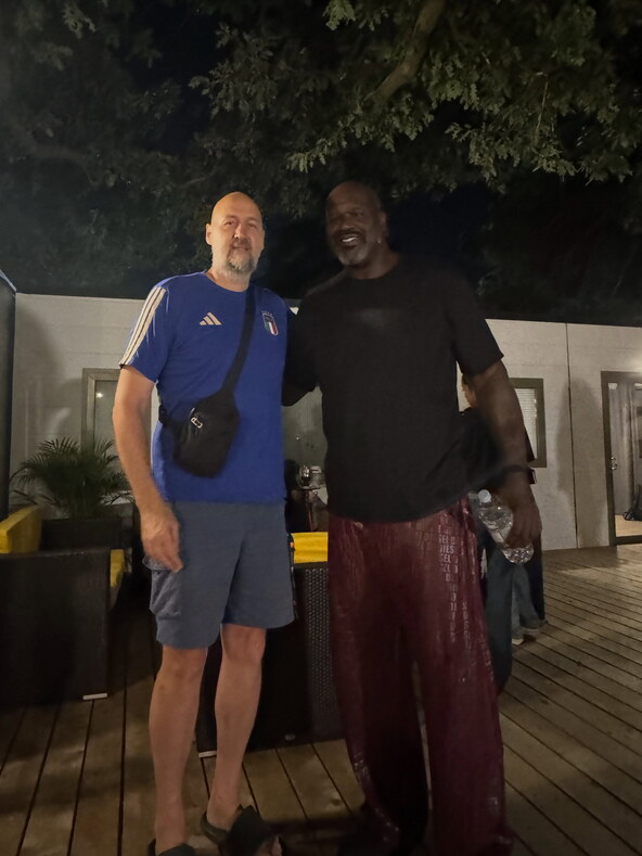 Dino Rađa i Shaquille O'Neal