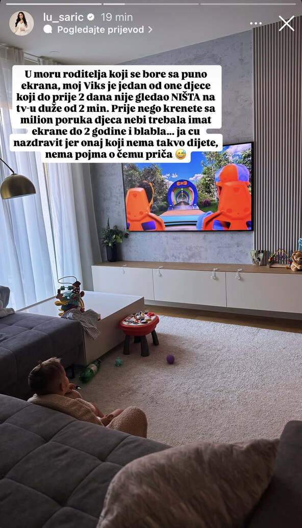 Lucija Šarić Lončarek o sinu Viktoru
