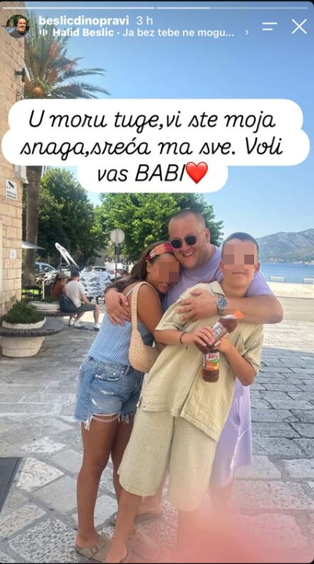 Dino Bešlić s djecom
