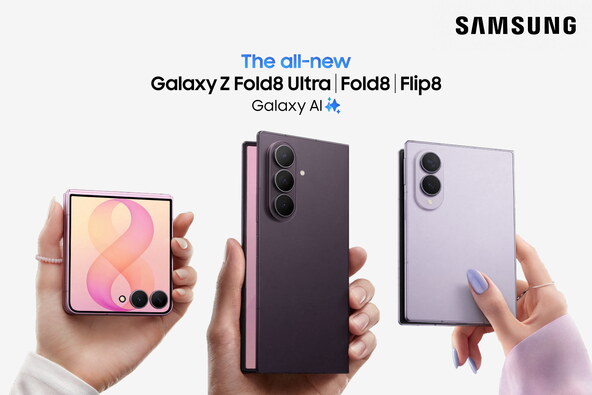 1.Samsung Galaxy Z Fold8 Ultra, Fold8, and Flip8_KV_Family.png