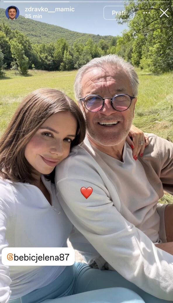 Zdravko Mamić i Jelena Bebić
