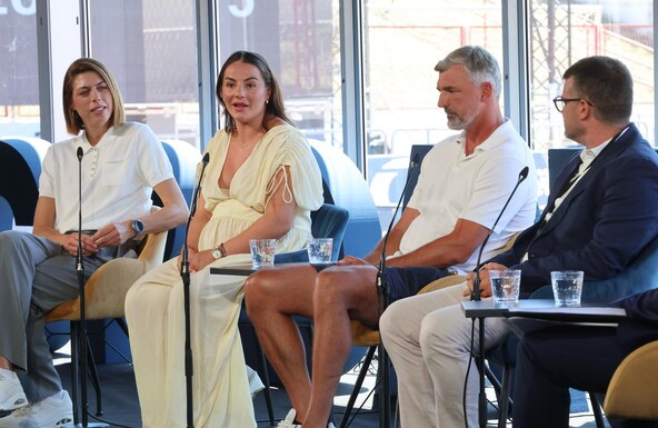 Blanka Vlašić, Barbara Matić i Goran Ivanišević