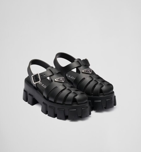Rubber Monolith sandals/ Prada/ 700 eur