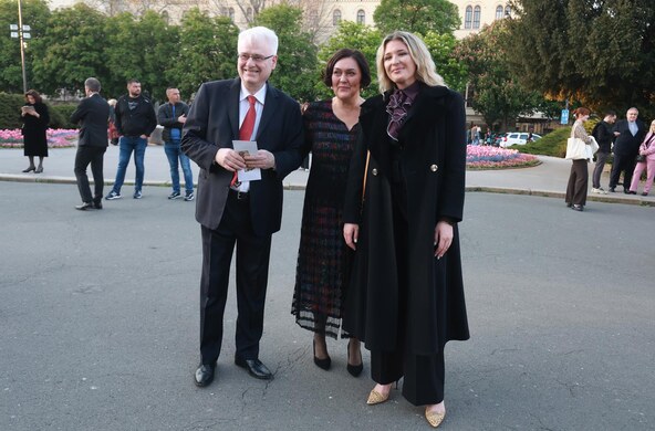 Ivo Josipović sa suprugom Tatjanom i kćeri Lanom