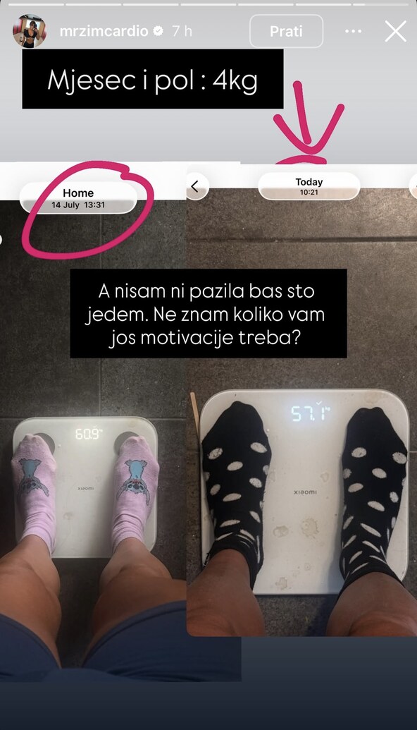 Ella Dvornik otkrila koliko ima kilograma