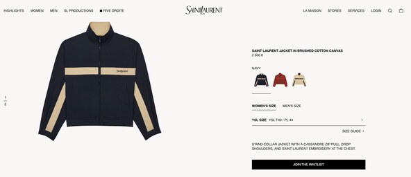 ysl jakna