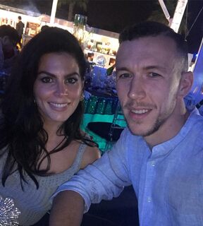 Ivan Perišić sa suprugom Josipom