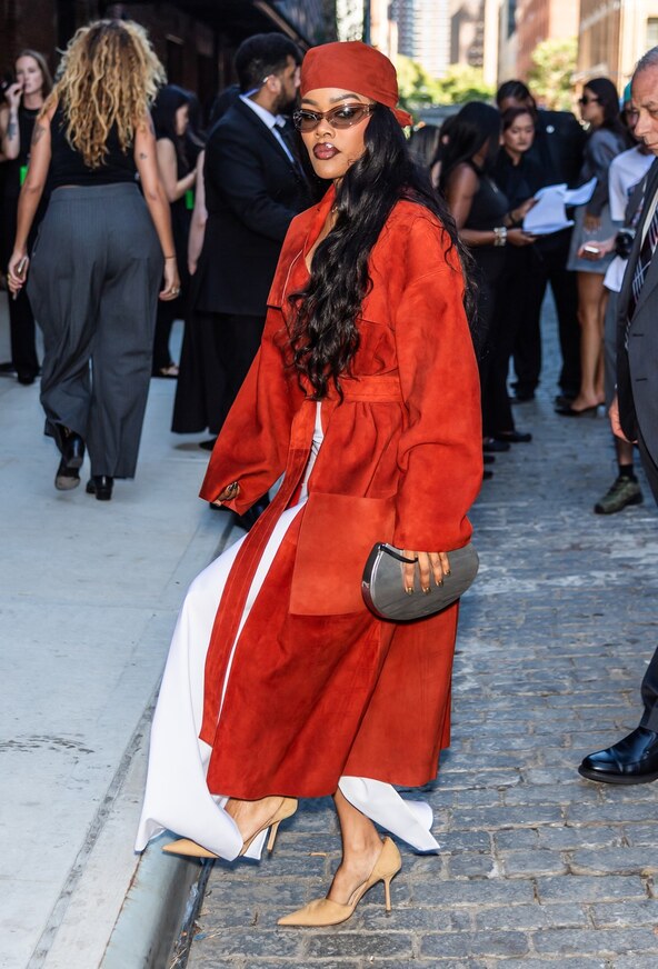 NYFW street style Teyana Taylor