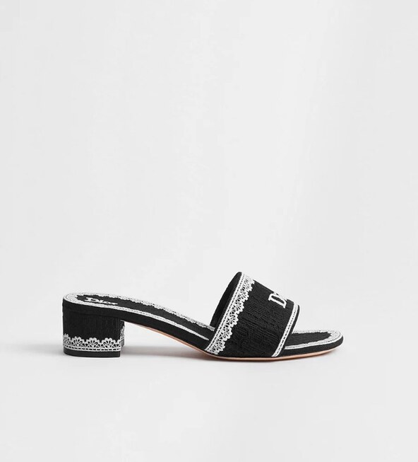 Dior Dentelle Heeled Slide
